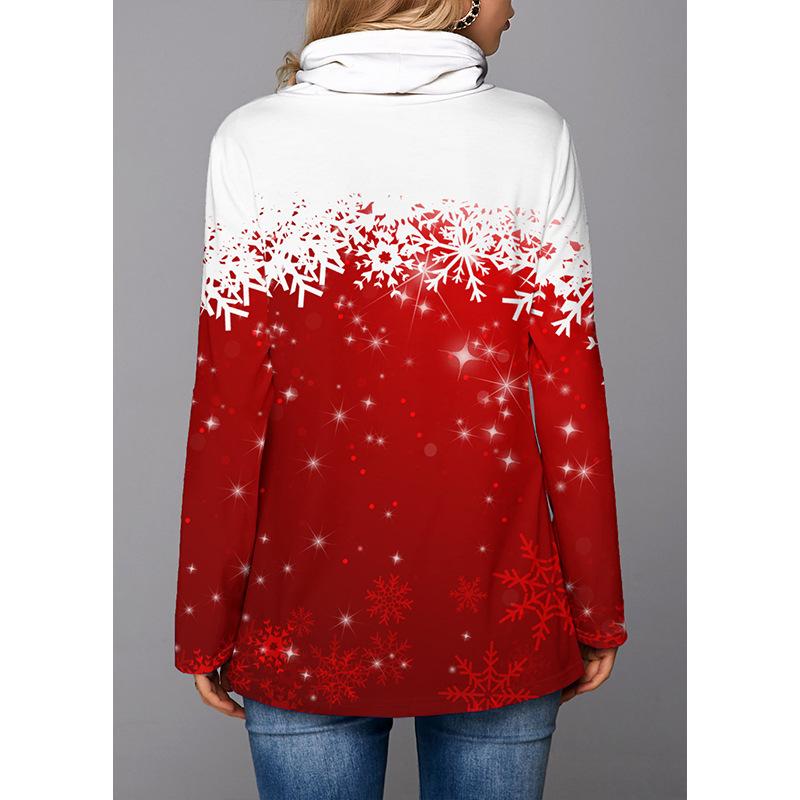 Merry Christmas Elk Print Pullover Sweaters-Shirts & Tops-Free Shipping at meselling99