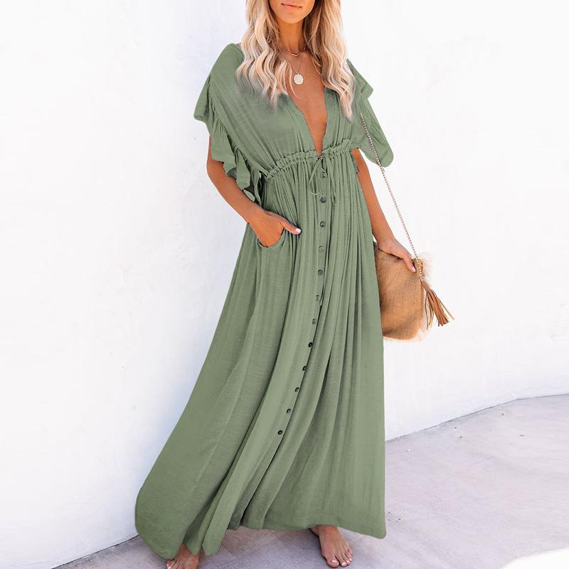 Classy Summer Beach Simple Long Dress-Maxi Dresses-Free Shipping at meselling99