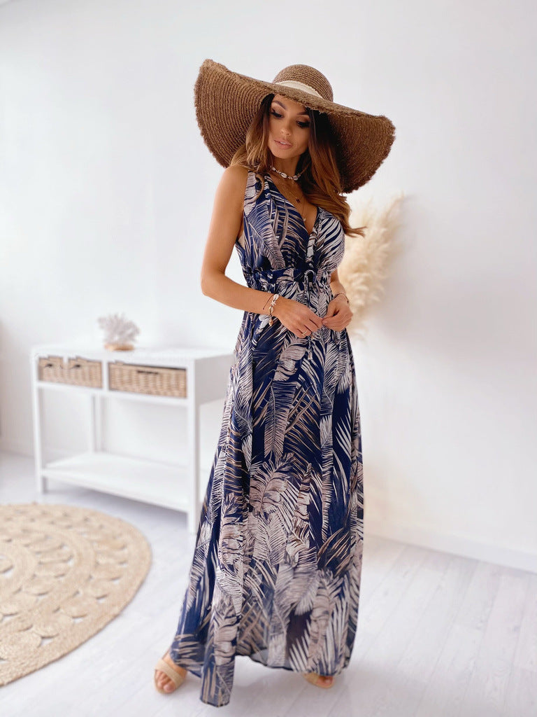 Sexy Summer Backless Lace Up Long Maxi Dresses-Dresses-Free Shipping at meselling99