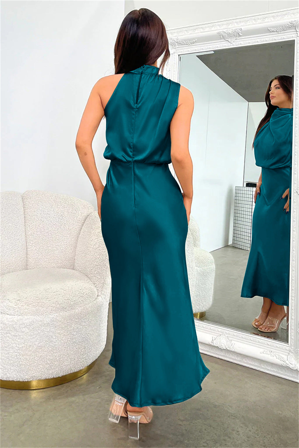 Sexy Halter Women Evening Party Dresses-Dresses-Free Shipping at meselling99
