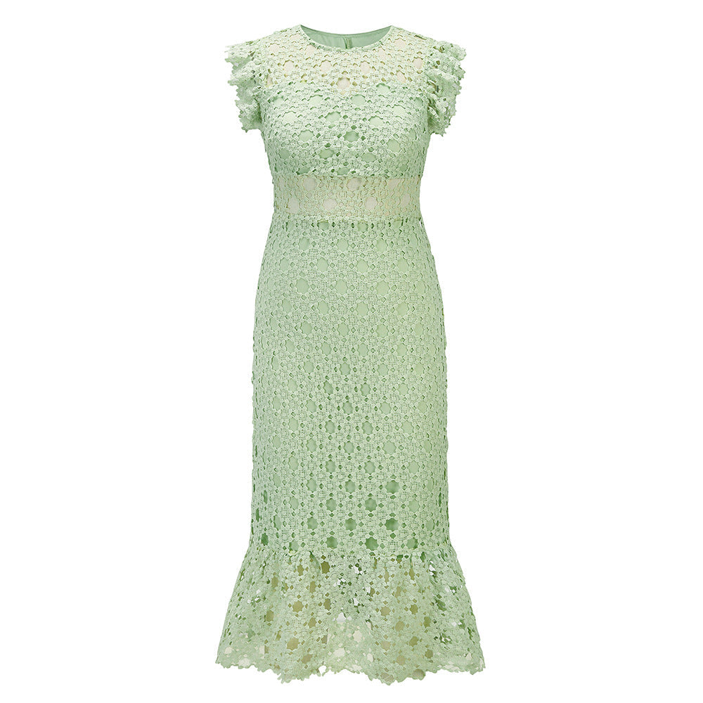 Sexy Lace Bodycon Party Dresses for Women-Dresses-Light Green-S-Free Shipping at meselling99