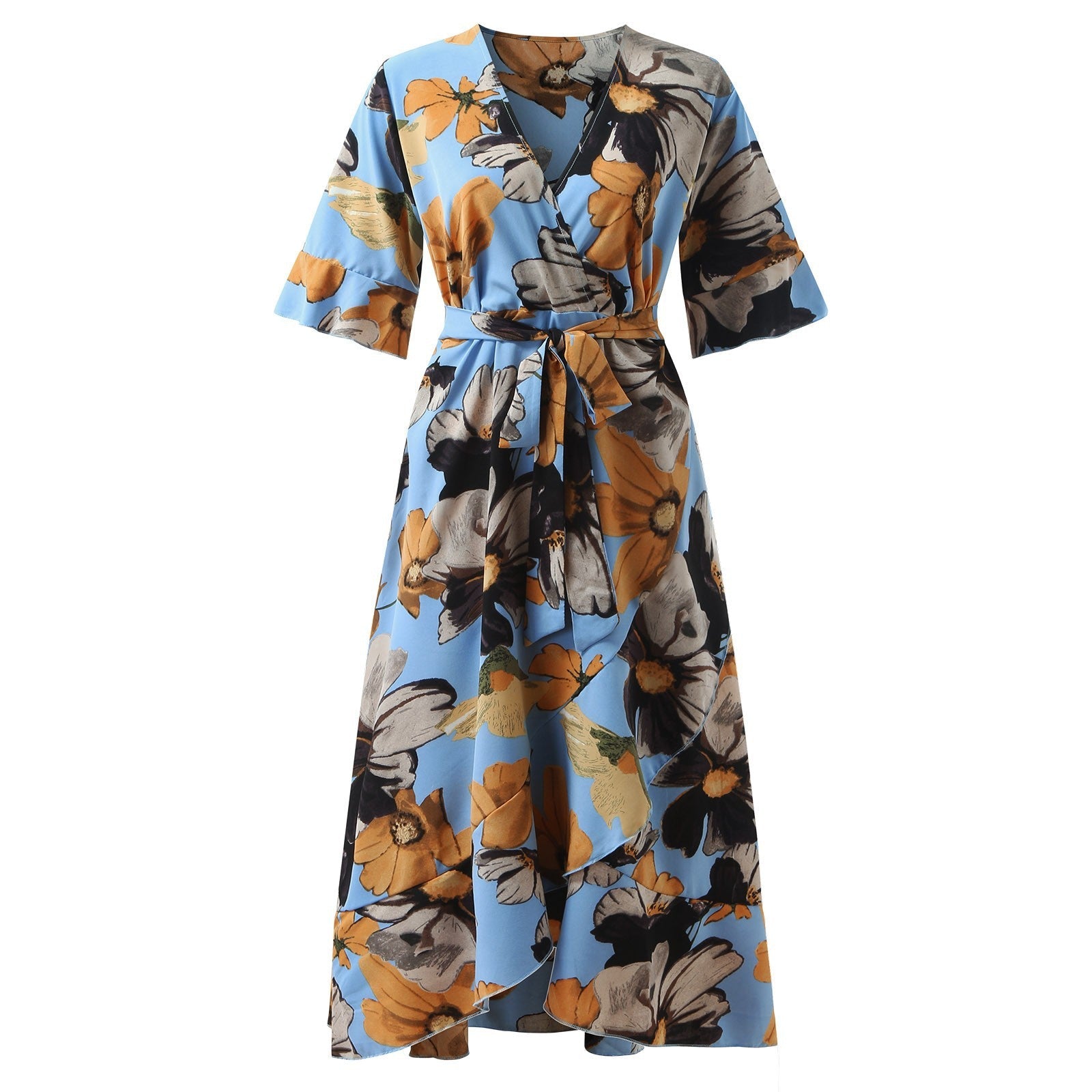 Casual Boho Irregular Plus Sizes Summer Women Dresses-Dresses-Free Shipping at meselling99