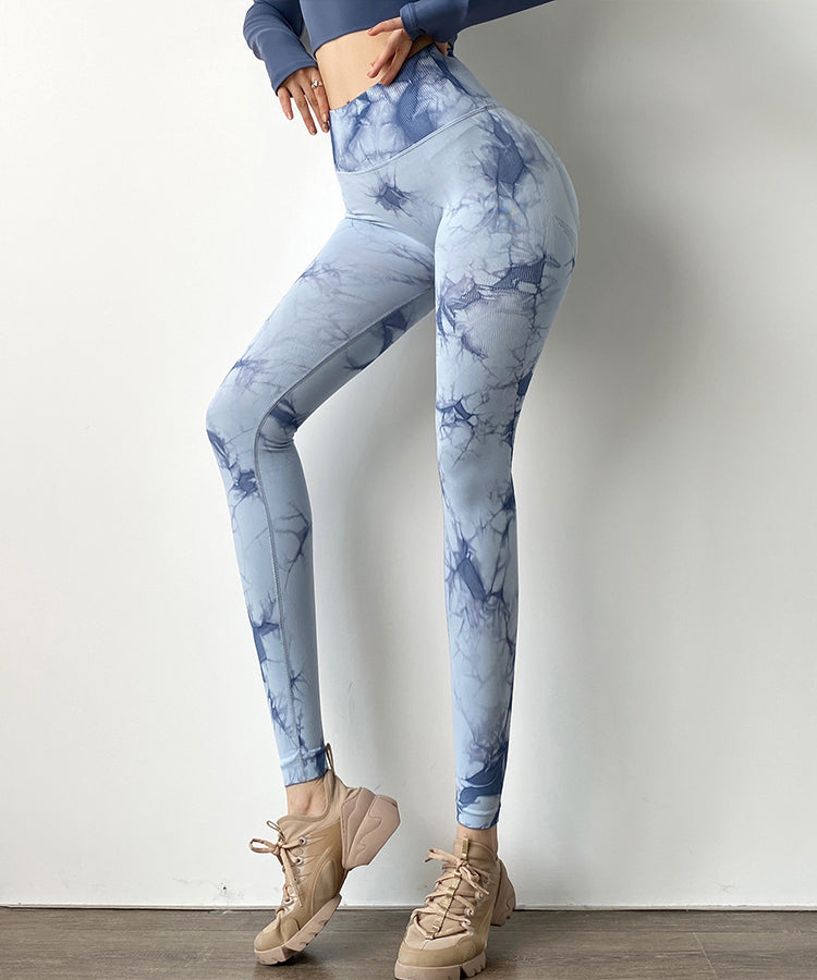 Sexy Dyed High Waist Sports Pants for Women-Activewear-Free Shipping at meselling99