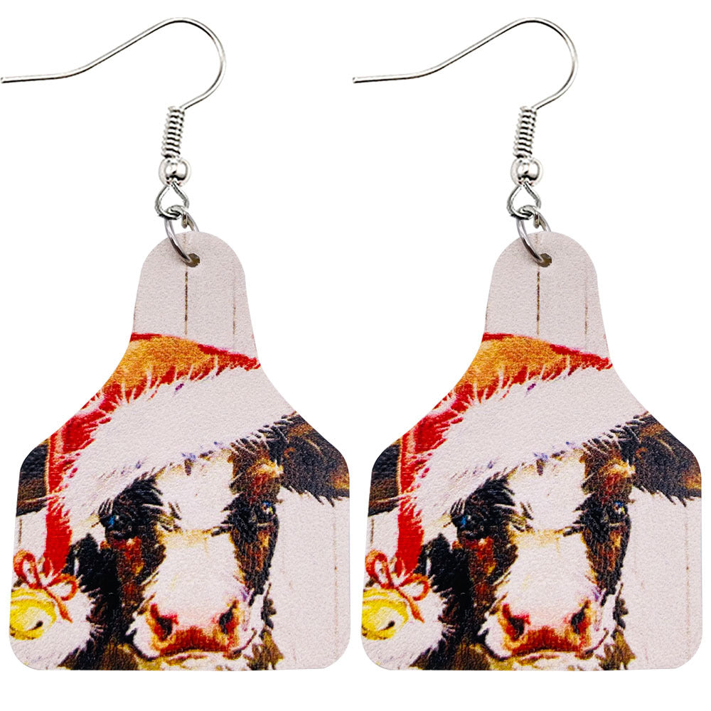 Christmas Vintage Animal Print Earrings 2 Sets-Apparel & Accessories-JE0276B-Free Shipping at meselling99