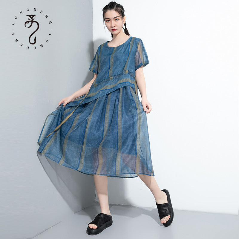 Elegant Summer Plus Sizes Irregular Long Dresses-Dresses-Free Shipping at meselling99