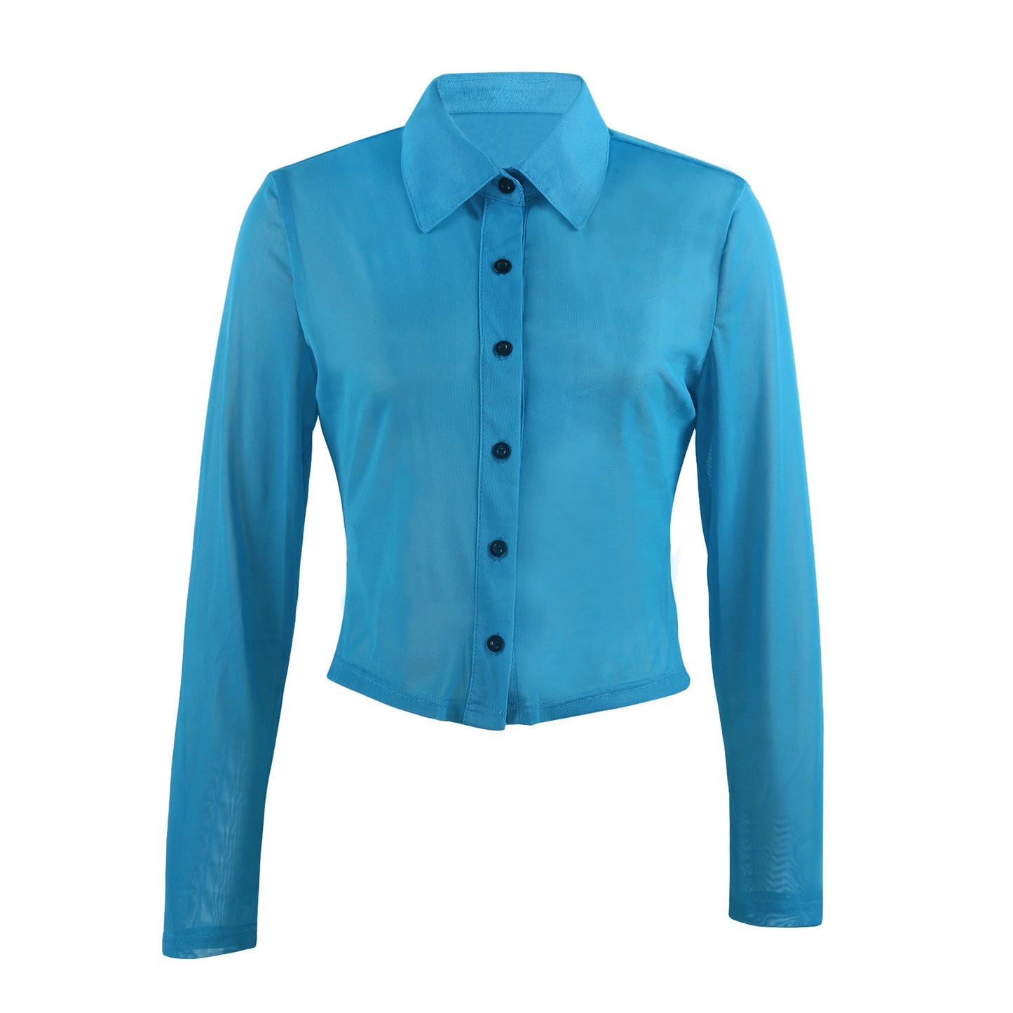 Fashion Women Sexy Shirt Tops-Shirts & Tops-Blue-S-Free Shipping at meselling99