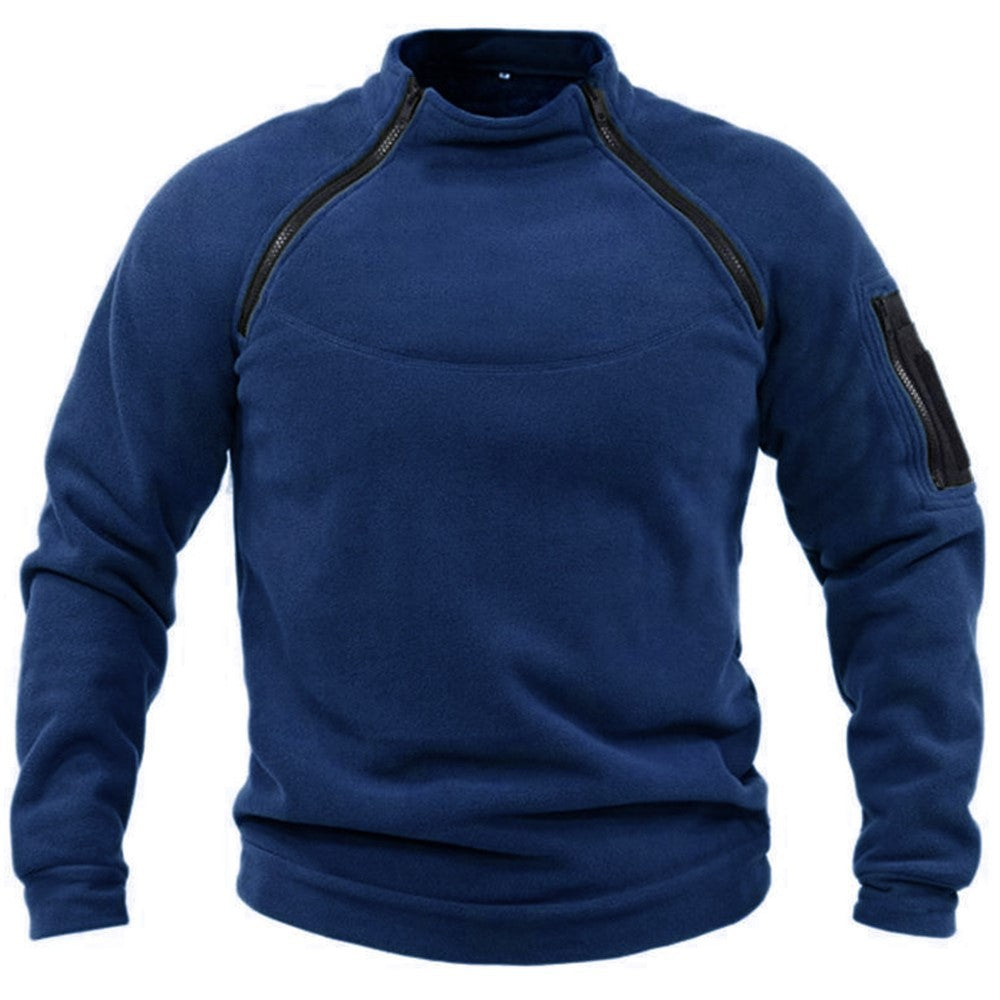 Warm Turtleneck Pullover Sweaters for Men-Navy Blue-S-Free Shipping at meselling99