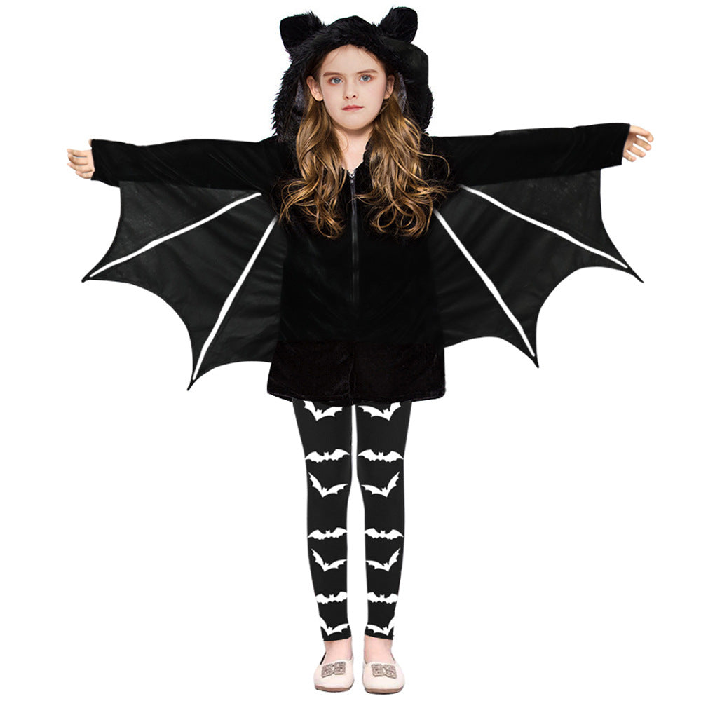 Halloween Bat Design Cape Cosplay for Kids-Halloween-Human Skeleton-100-Free Shipping at meselling99