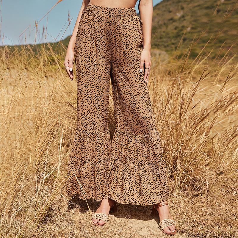 Fashion Leisure Loose Bell Leopard Pants--Free Shipping at meselling99