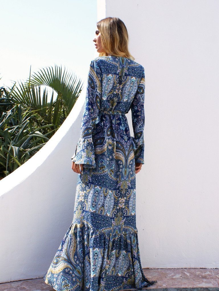 Women Hot Selling Bohemia Long Beach Dresses-Maxi Dresses-Free Shipping at meselling99