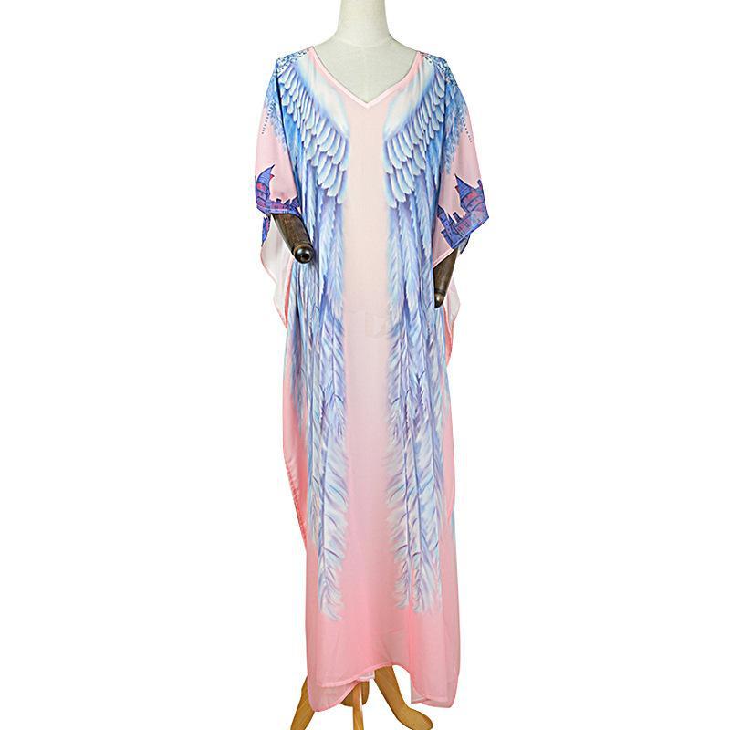 Wings Design Chiffon Summer Plus Sizes Beacwear Cover Ups-The same as picture-One Size-Free Shipping at meselling99
