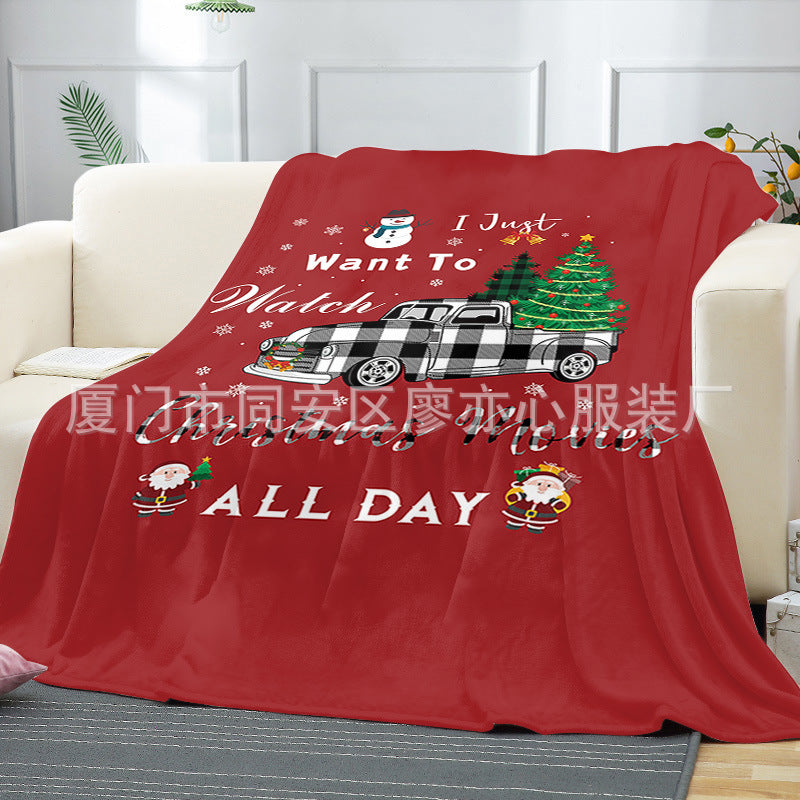 Merry Christmas Fleece Throw Blankets-Blankets-4-50*60 inches-Free Shipping at meselling99