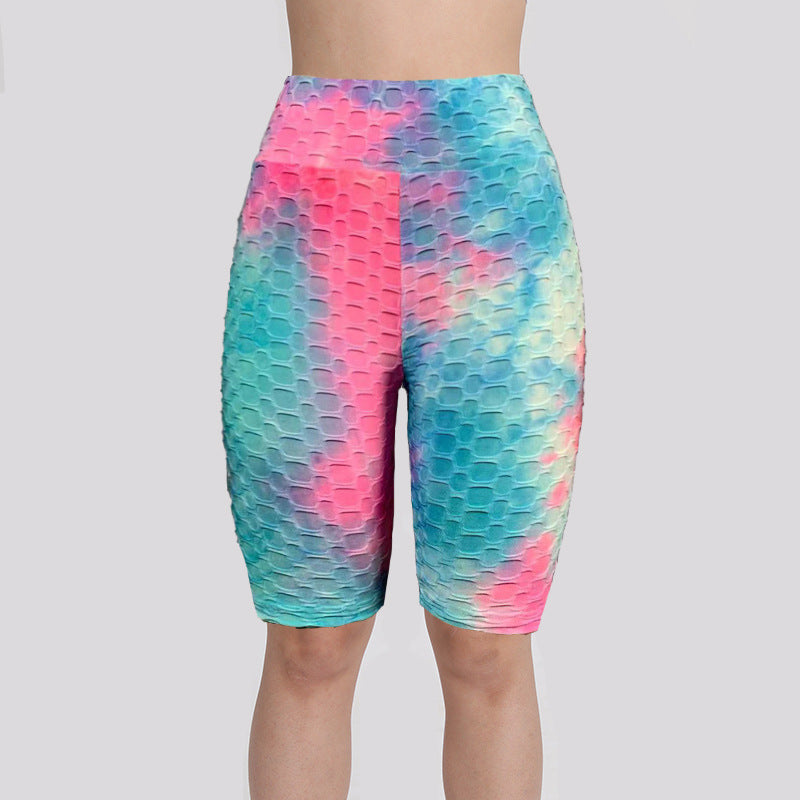 Women Dyed Sports Yoga Five Cents Pants-Activewear-2-S-Free Shipping at meselling99