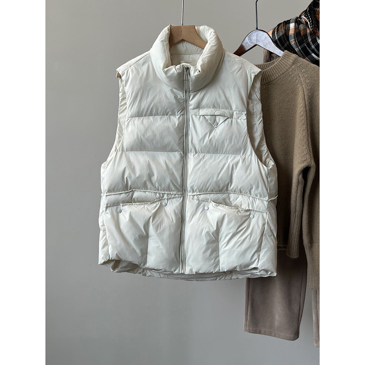 Winter Warm Sleeveless Vest for Women-Coats & Jackets-White-M-Free Shipping at meselling99