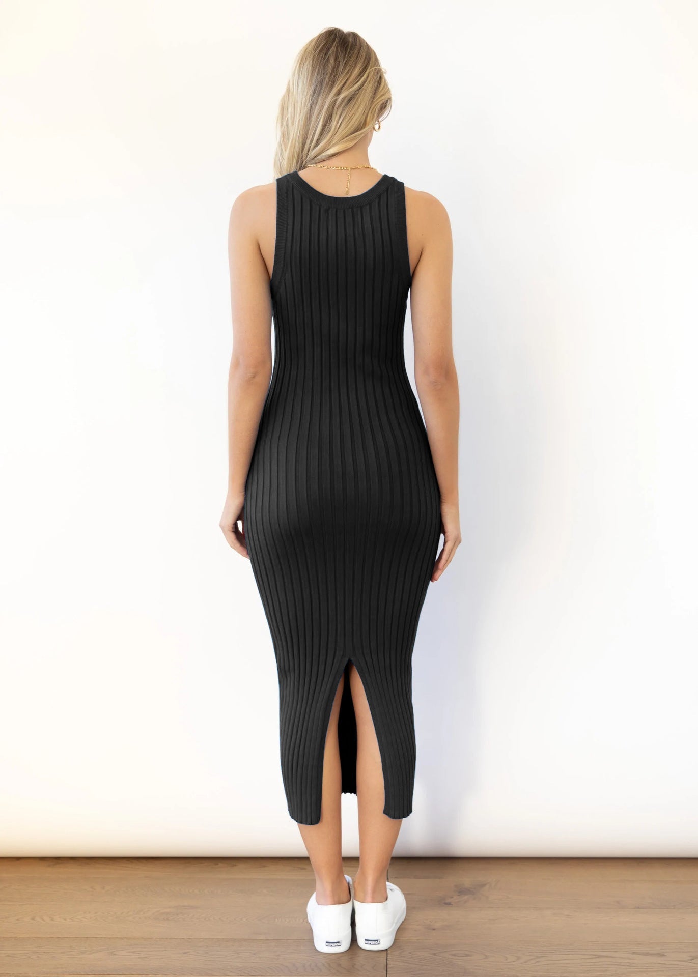 Sexy Sleeveless Knitted Sheath Fall Dresses-Dresses-Free Shipping at meselling99