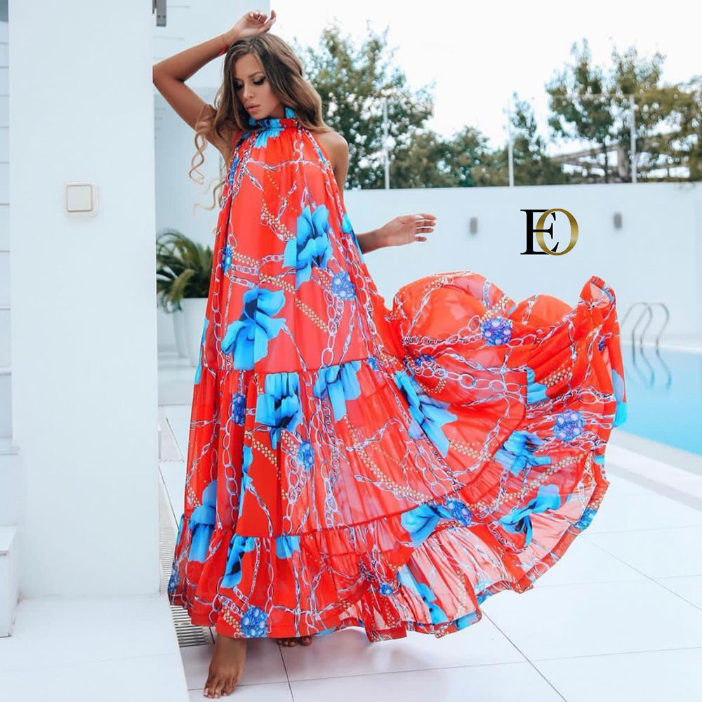 Amazing Floral Print Summer Beach Long Dresses-Boho Dresses-3-S-Free Shipping at meselling99