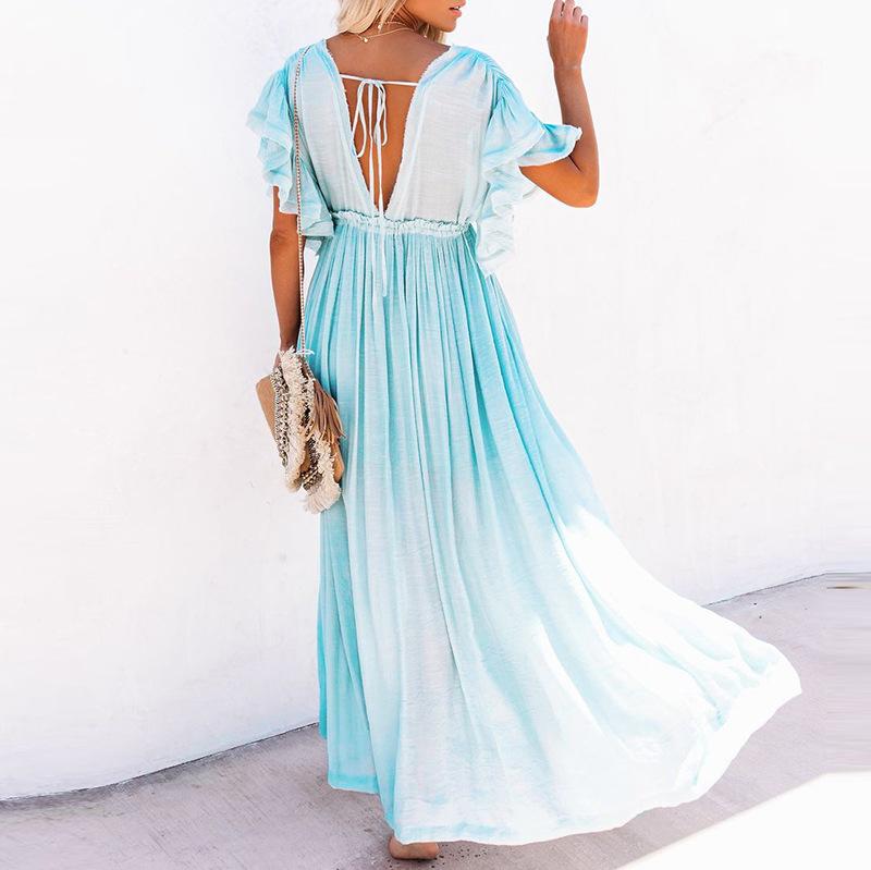 Classy Summer Beach Simple Long Dress-Maxi Dresses-Free Shipping at meselling99