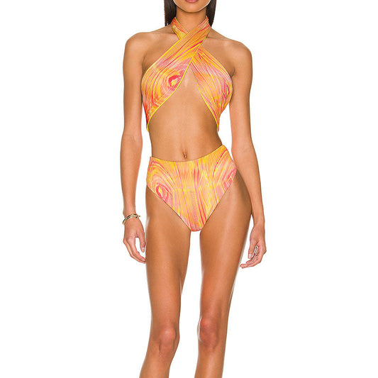 Sexy Halter Backless Bikini Swimsuits-Swimwear-Free Shipping at meselling99