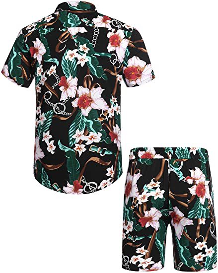 Leisure Summer Men's Short Sleeves Shirts and Shorts-Suits-Free Shipping at meselling99