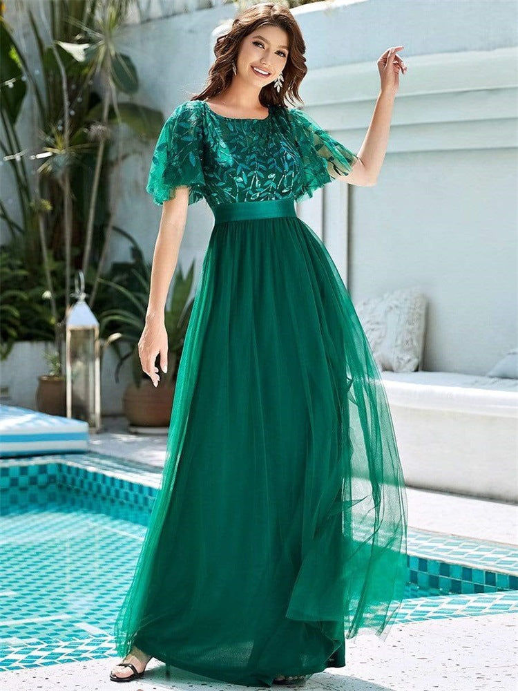 Elegant A Line Evening Dresses for Women-Dresses-Green-S-Free Shipping at meselling99