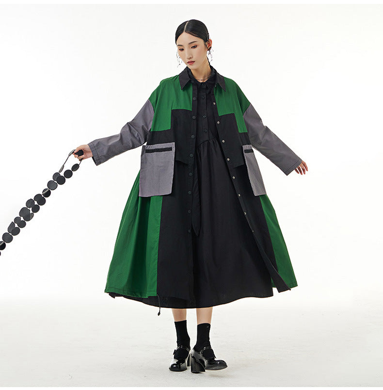Fashion Designed Plus Sizes Women Trench Coats-Coats & Jackets-Free Shipping at meselling99