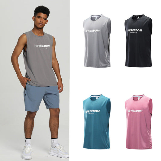 Sports Quick Drying Men Sleeveless T Shirts-Shirts & Tops-Free Shipping at meselling99