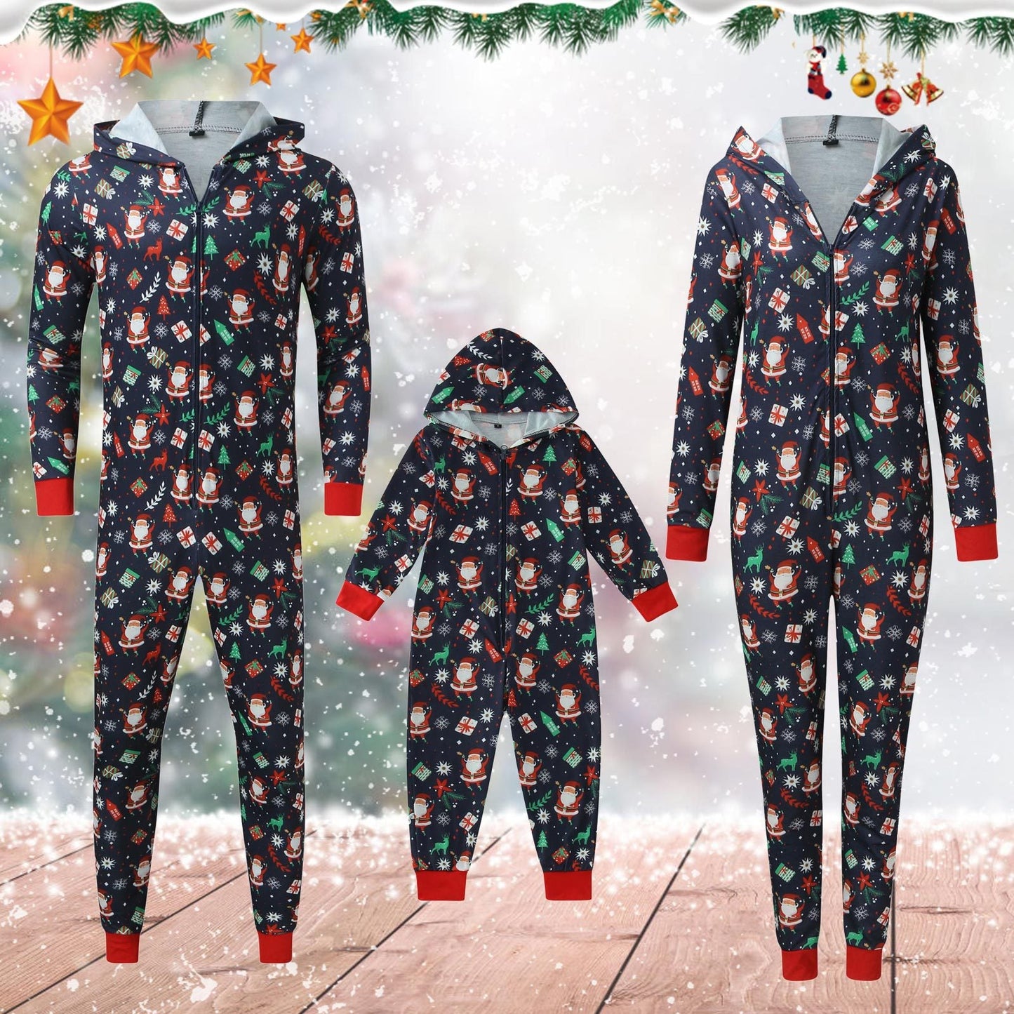 Fashion Adult and Kids Christmas Suits-Suits-Navy Blue-Miss-S-Free Shipping at meselling99
