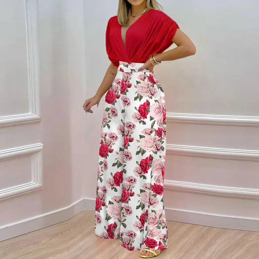 Casual Summer Wide Legs Pants Outfits for Women-Suits-Free Shipping at meselling99