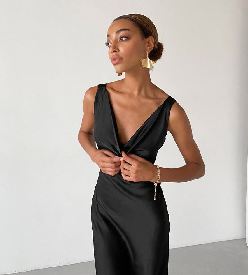 Summer Backless Long Back Party Dresses-Dresses-Free Shipping at meselling99
