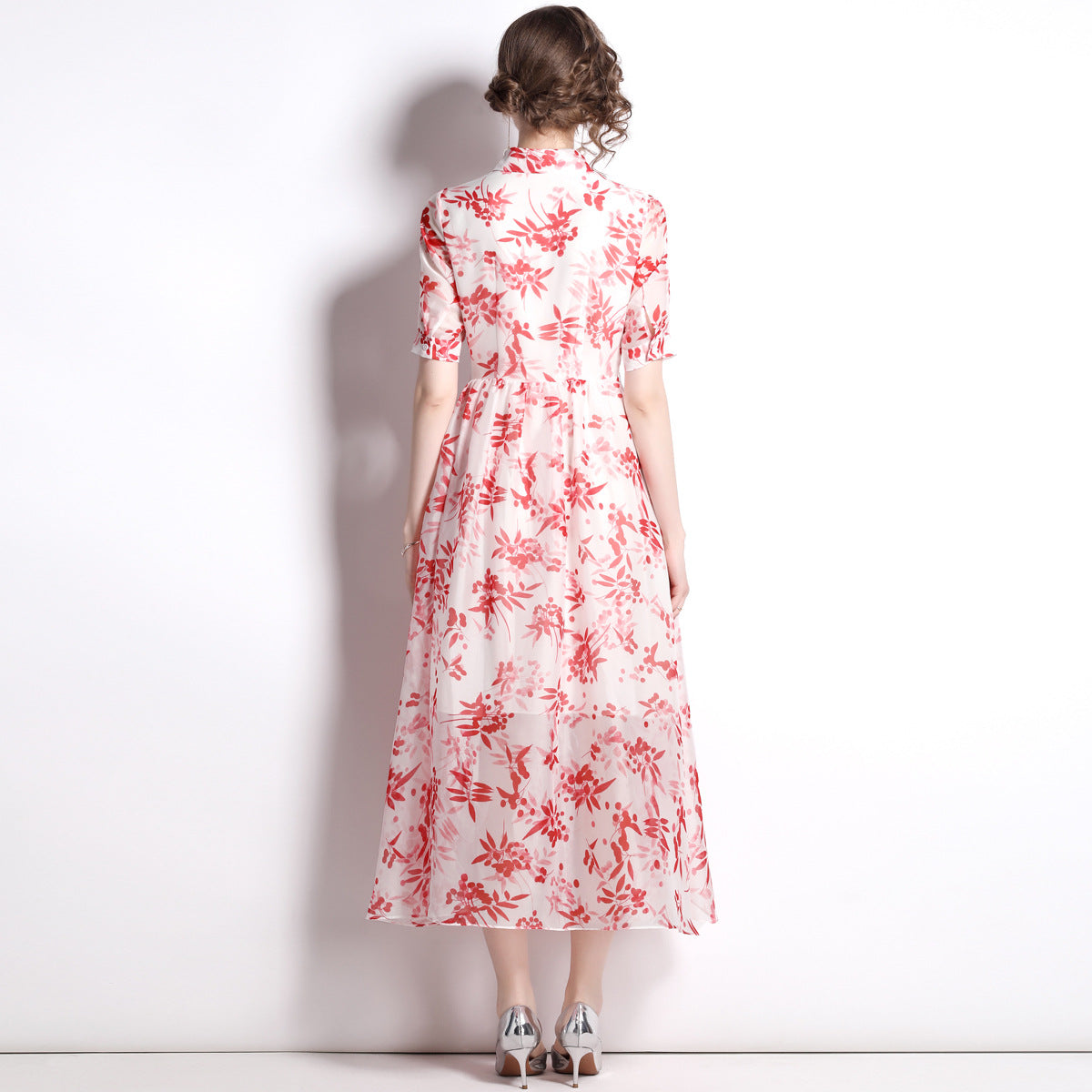 Elegant Chiffon Summer OL Women Dresses-Dresses-Free Shipping at meselling99