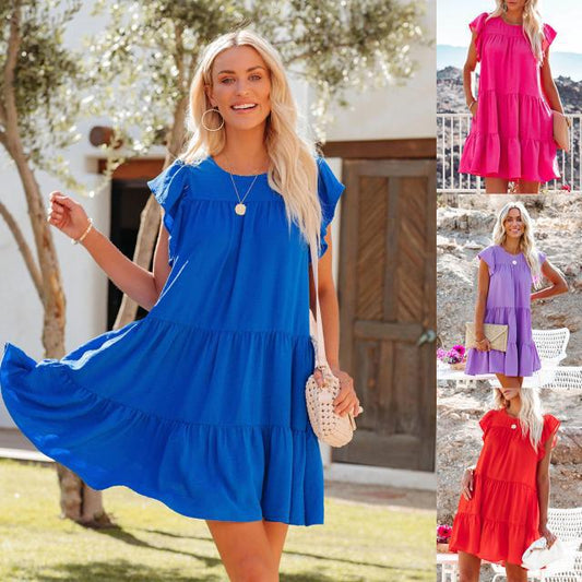 Summer Daily Sun Dresses-Dresses-Free Shipping at meselling99