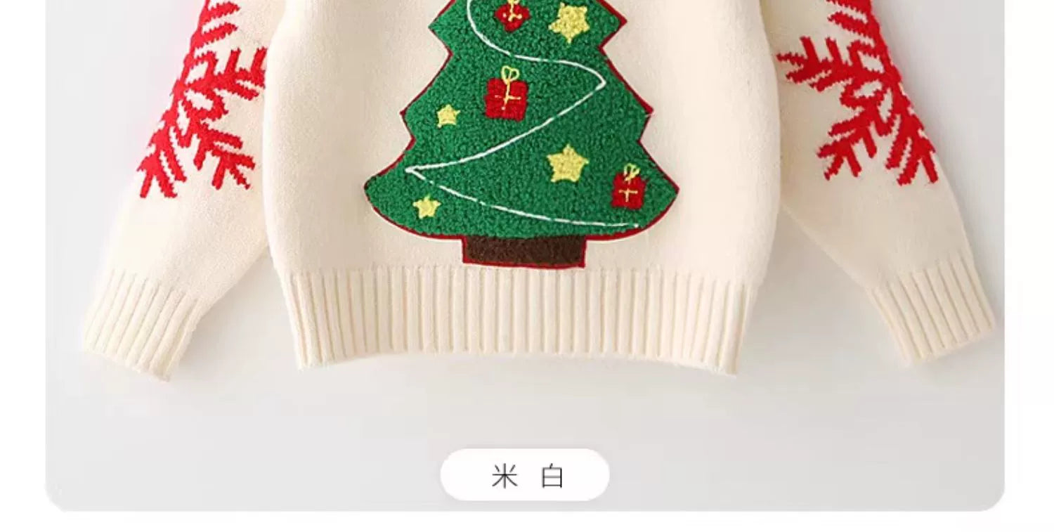 Christmas Tree Design Pullover Sweaters for Kids-Shirts & Tops-Free Shipping at meselling99