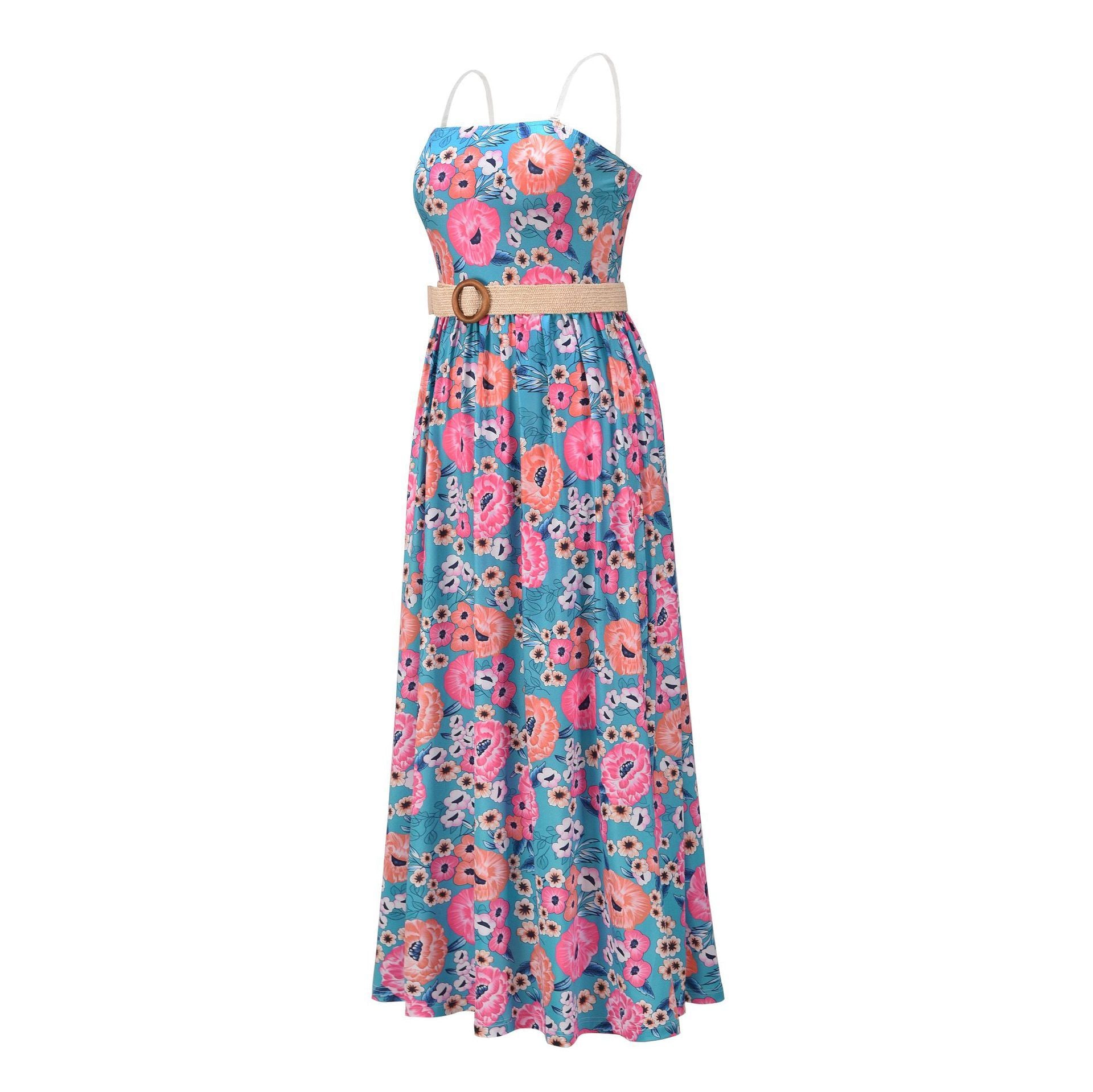 Women Strapless Summer Long Bohemia Dresses-Maxi Dresses-Free Shipping at meselling99