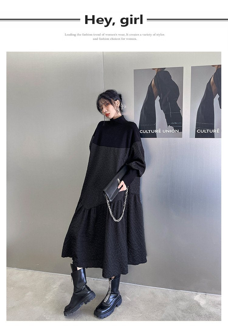 Classy Stand Collar Cozy Long A Line Dresses-Dresses-Free Shipping at meselling99