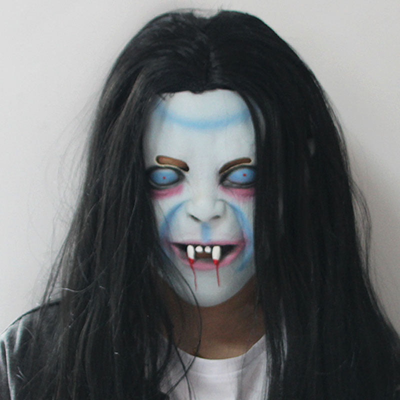 Halloween Horrible Room Escape Wigs&Mask Murder-For Halloween-Sadako Mask-One Size-Free Shipping at meselling99