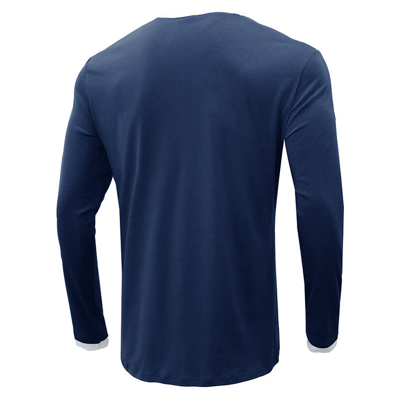 Leisure Fall Long Sleeves T Shirts for Men-Shirts & Tops-Free Shipping at meselling99
