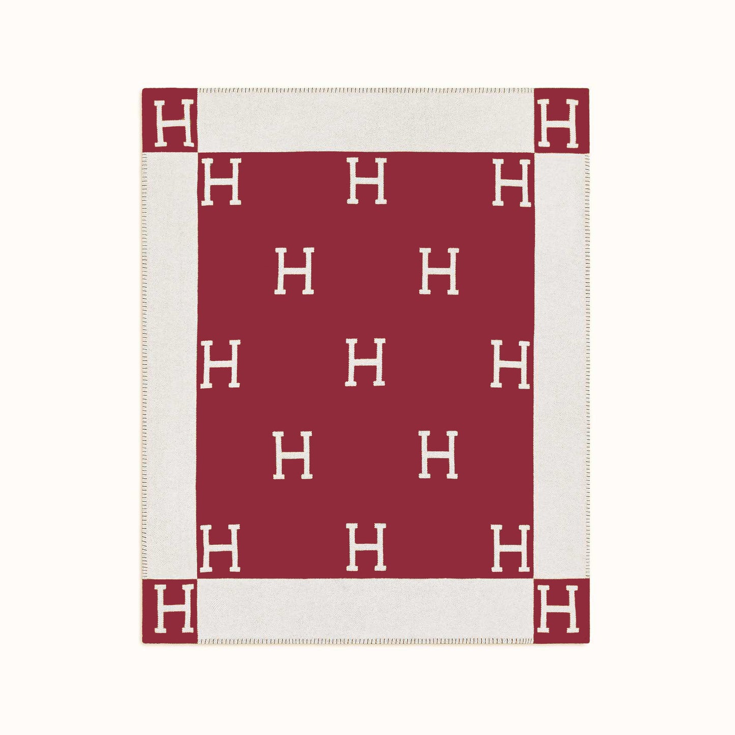 H Letter Design Wool Warm Thick Blanket-12-135*170CM-Free Shipping at meselling99