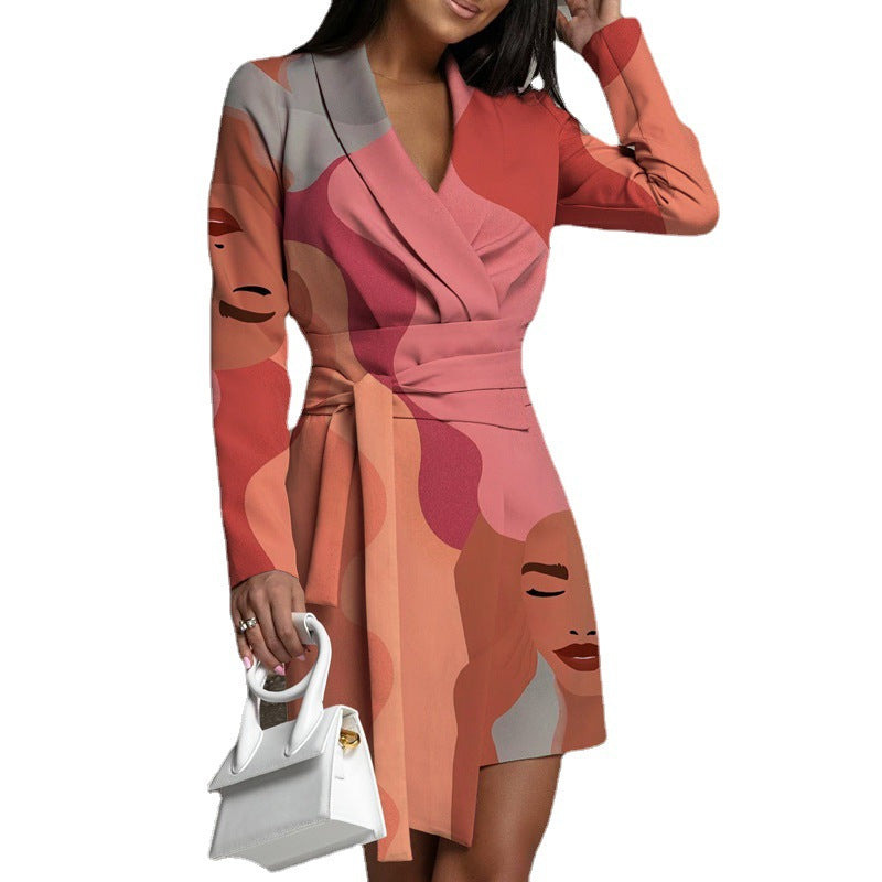 Long Sleeves Short Fall Dresses for Women-Dresses-Free Shipping at meselling99
