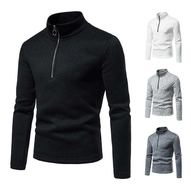 High Neck Zipper Men's Sweaters-Shirts & Tops-Free Shipping at meselling99