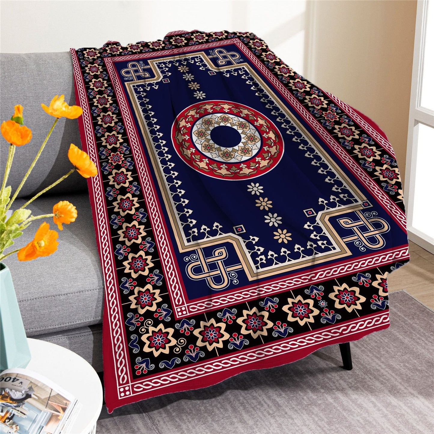 Vintage Boho Fleece Throw Blankets-Blankets-M20220701-24-50*60 Inches-Free Shipping at meselling99