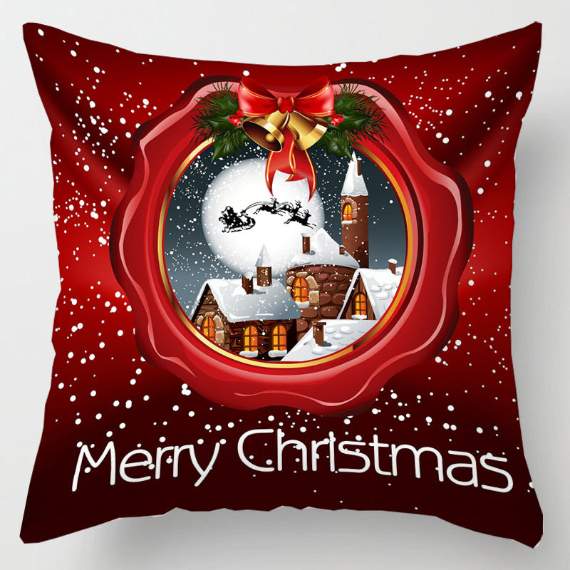 5pcs/Package Merry Christmas Santa Claus Pillow Case-pillowcase-B202208201-1-Velvet 45*45 cm-Free Shipping at meselling99