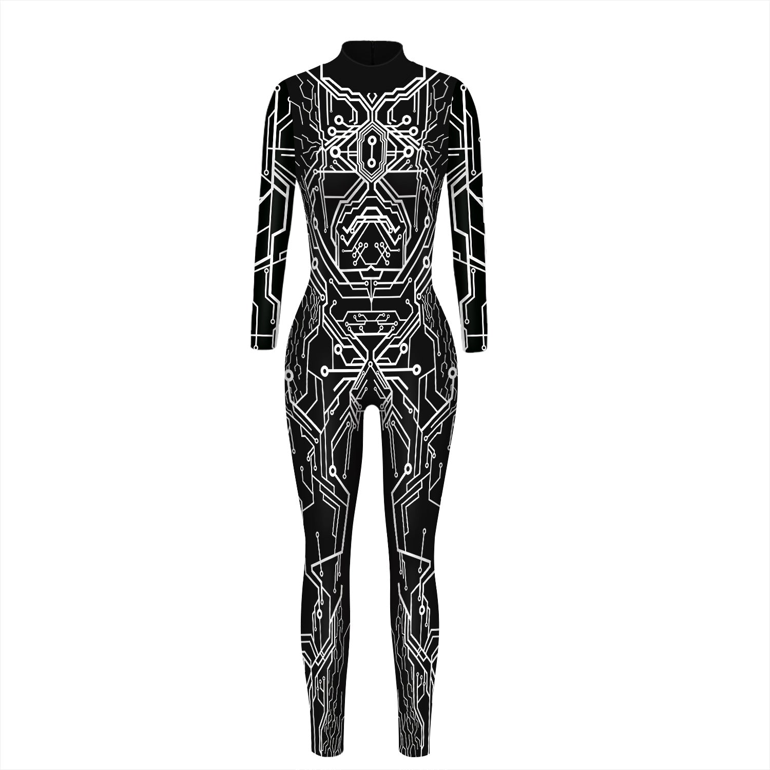 Happy Halloween Print Long Sleeves Jumpsuits Cosplay Costume-Costumes & Accessories-BAX153-S-Free Shipping at meselling99