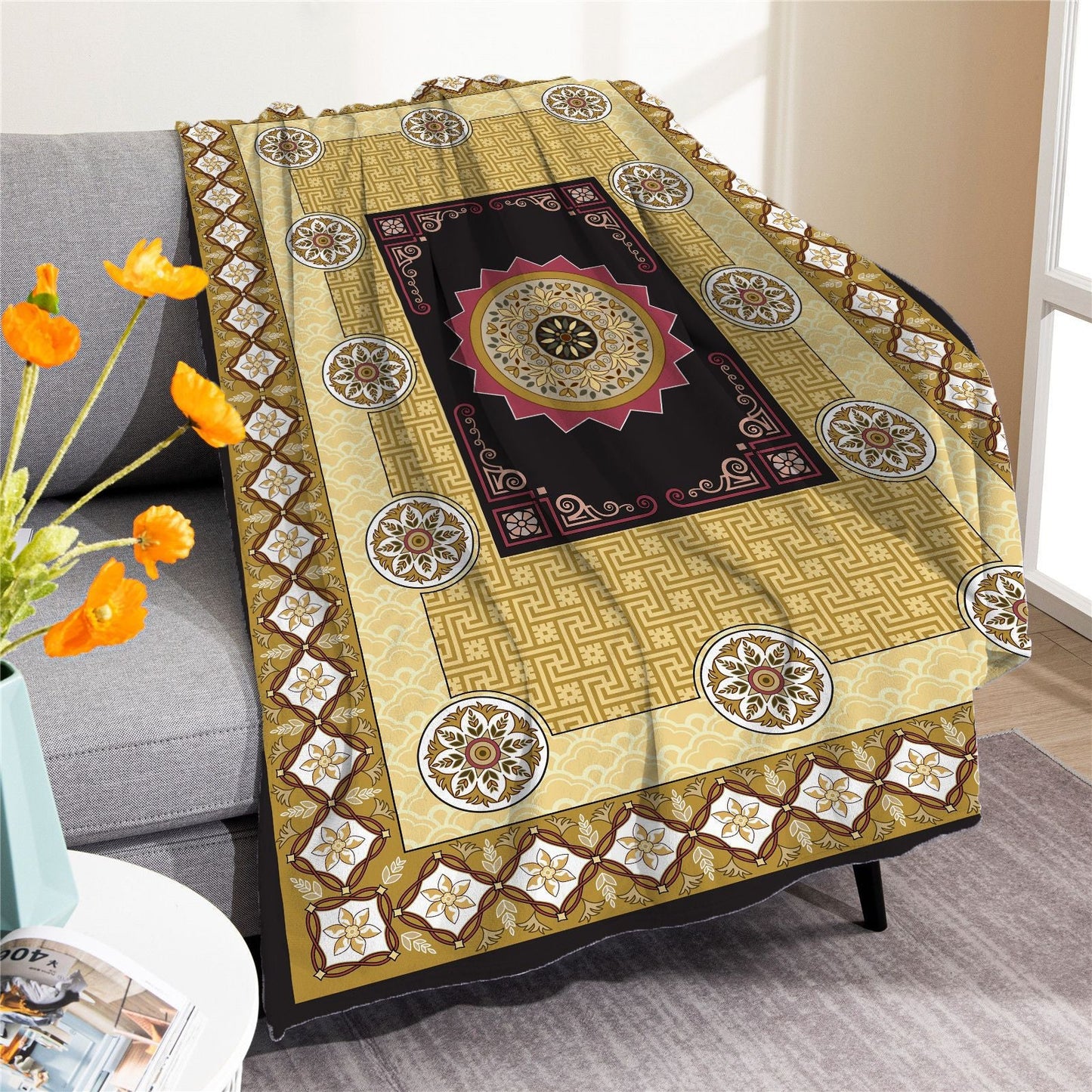 Vintage Boho Fleece Throw Blankets-Blankets-M20220701-30-50*60 Inches-Free Shipping at meselling99