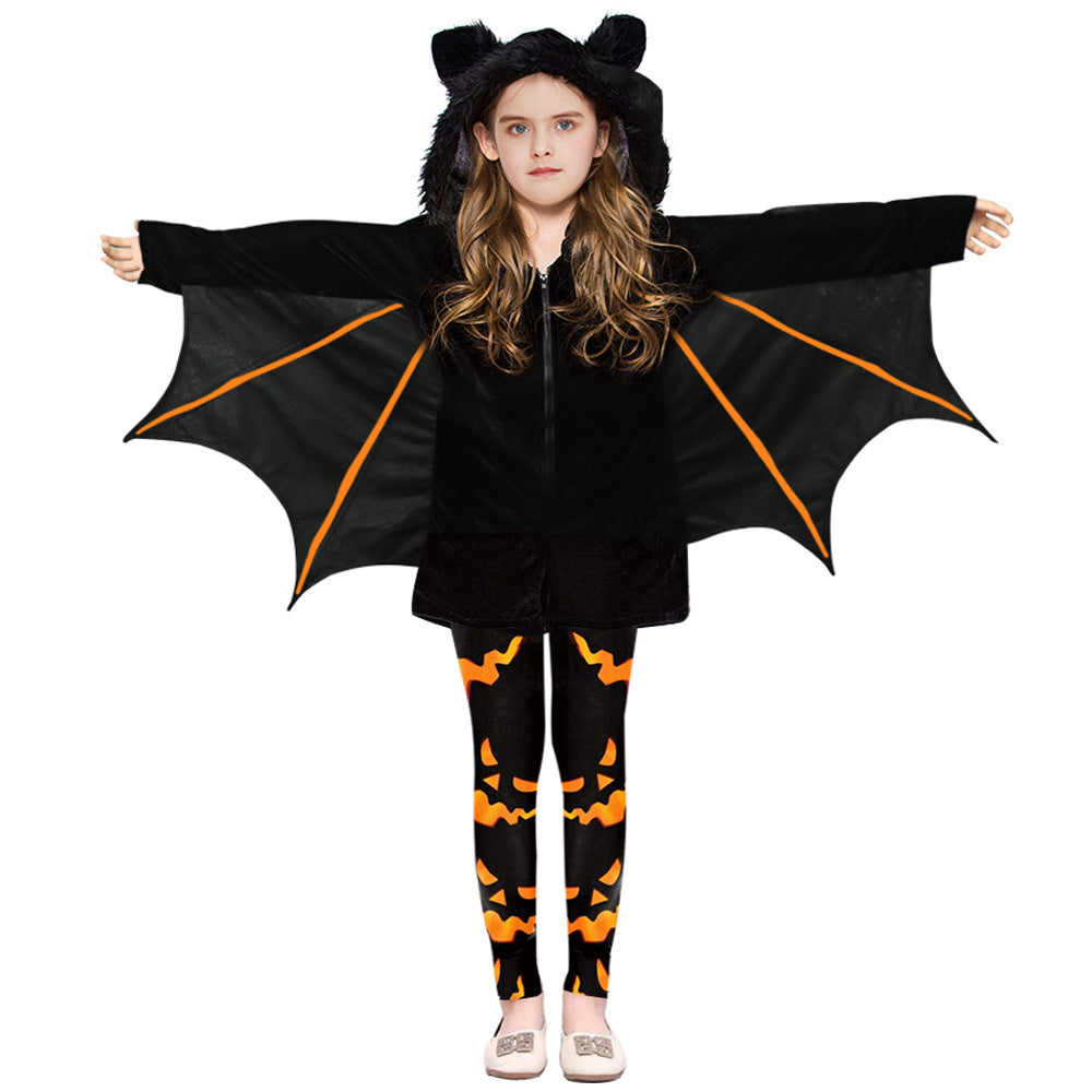 Halloween Bat Design Cape Cosplay for Kids-Halloween-Pumpkin-100-Free Shipping at meselling99
