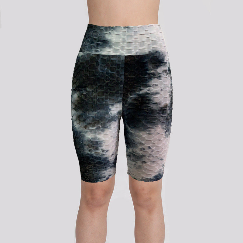 Women Dyed Sports Yoga Five Cents Pants-Activewear-1-S-Free Shipping at meselling99