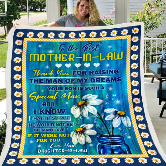 To My Mother in Law Fleece Soft Blanket--Free Shipping at meselling99