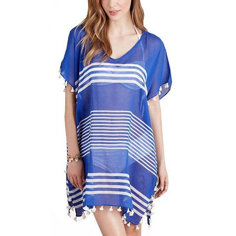 Meselling99 Women Beachwear Beach Wear Cover Up Tassel-cover up-B-One Size-Free Shipping at meselling99