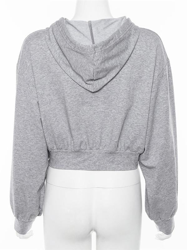 Meselling99 Hooded Cropped Sweatshirts-Hoodies & Jackets-Free Shipping at meselling99