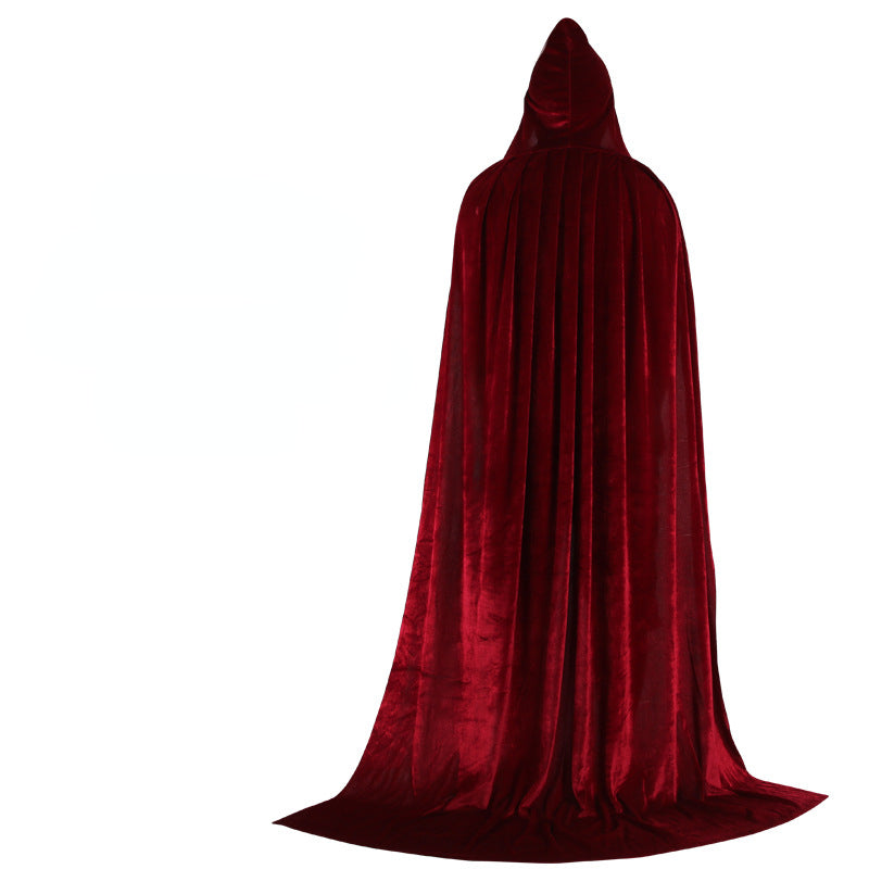 Halloween Cosplay Costuem Witch Party Capes-Costume Capes-Wine Red-70CM-Free Shipping at meselling99