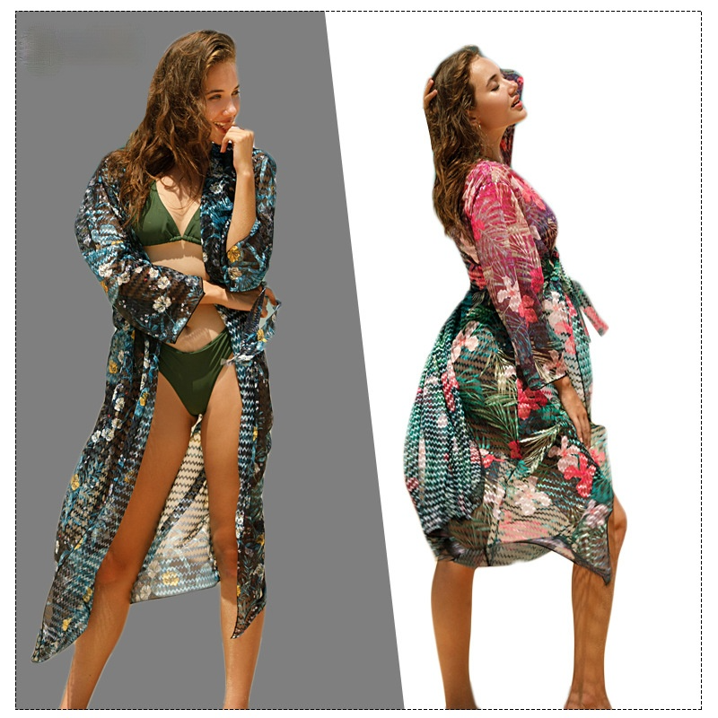 Women Summer Chiffon Anit-sunshine Bikini Cover Ups-Cover Ups-Free Shipping at meselling99